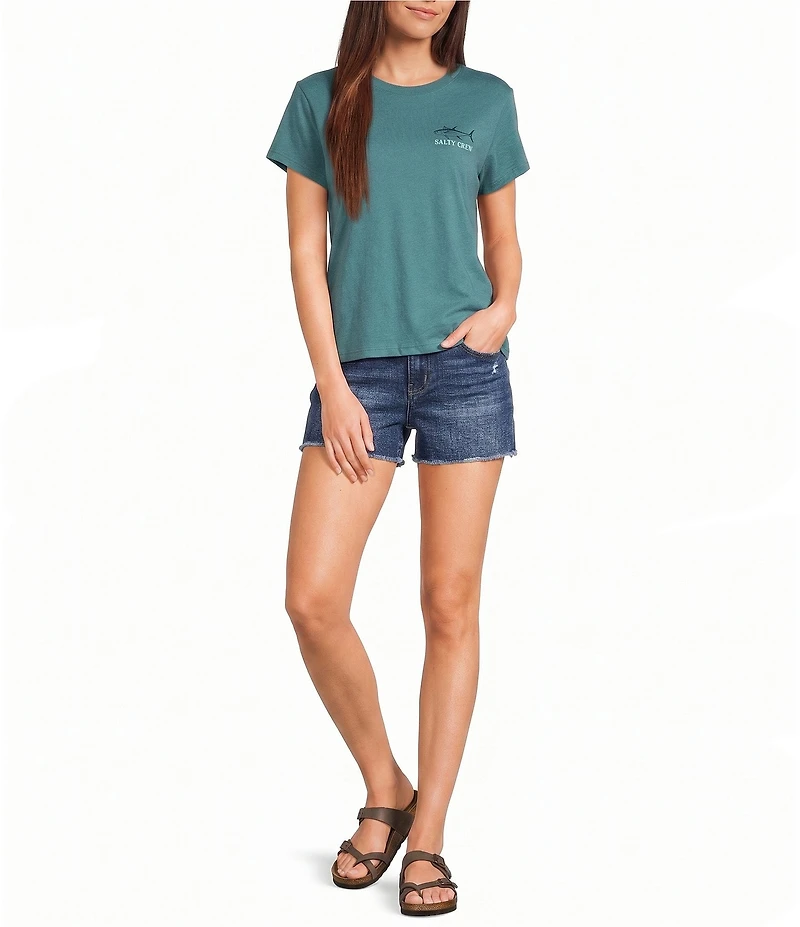 Salty Crew Overlay Modern Cap Sleeve T-Shirt