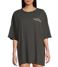 Salty Crew Oversized Hopper Cover Up Short Sleeve Graphic T-Shirt