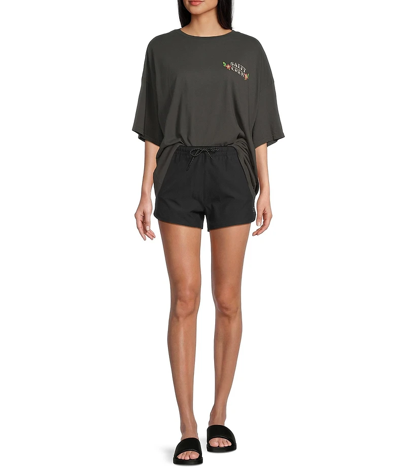 Salty Crew Oversized Hopper Cover Up Short Sleeve Graphic T-Shirt