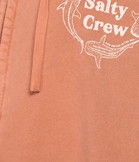 Salty Crew Respect Long Sleeve Oversized Hooded Fleece Zip-Up Sweatshirt
