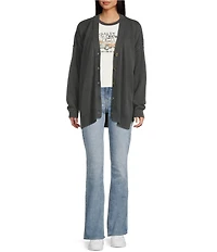 Salty Crew Seaside Long Sleeve Sweater Knit Oversized Cardigan