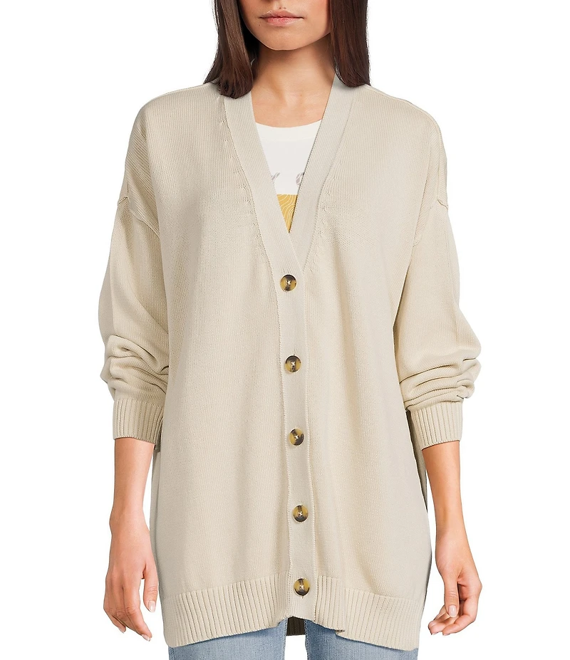 Salty Crew Seaside Long Sleeve Sweater Knit Oversized Cardigan