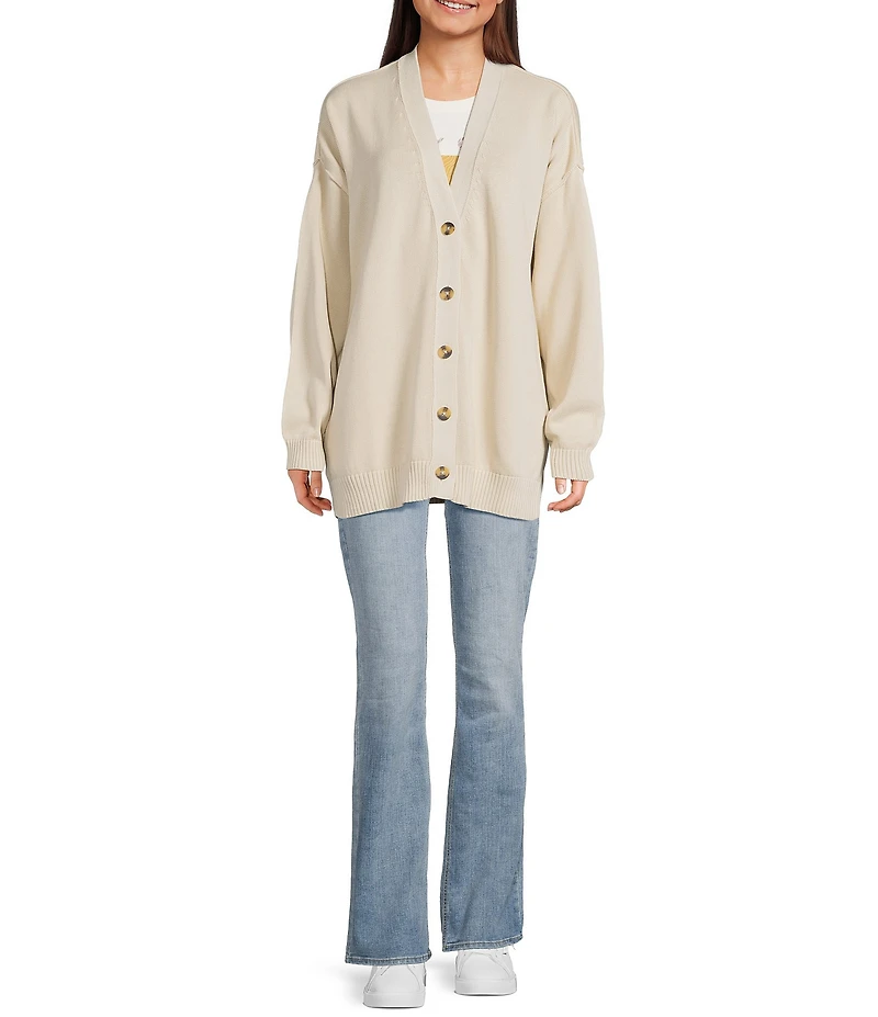 Salty Crew Seaside Long Sleeve Sweater Knit Oversized Cardigan