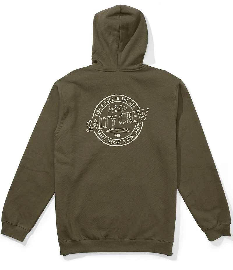 Salty Crew Skewed Logo Long Sleeve Fleece Hoodie