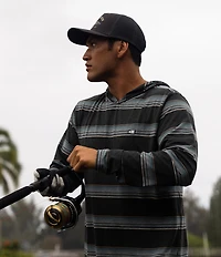 Salty Crew Stacked Up UV Long Sleeve Striped Hoodie