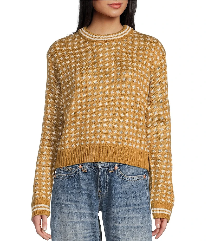 Salty Crew Starlight Long Sleeve Jacquard Sweater