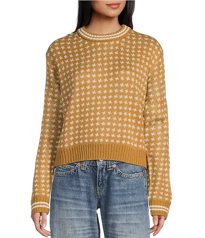 Salty Crew Starlight Long Sleeve Jacquard Sweater