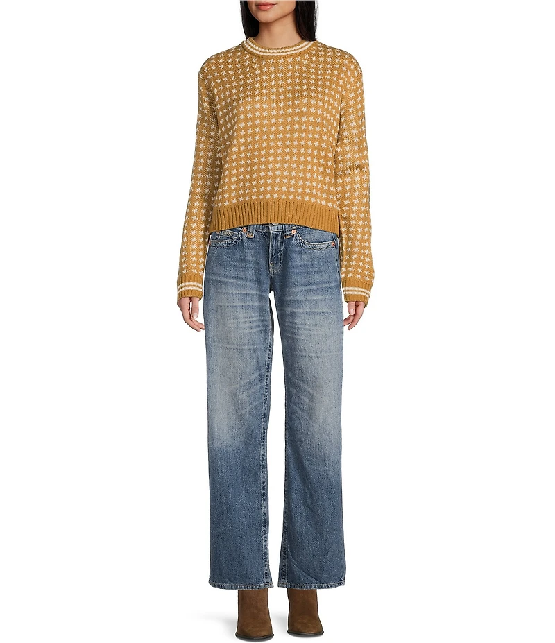 Salty Crew Starlight Long Sleeve Jacquard Sweater