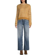 Salty Crew Starlight Long Sleeve Jacquard Sweater