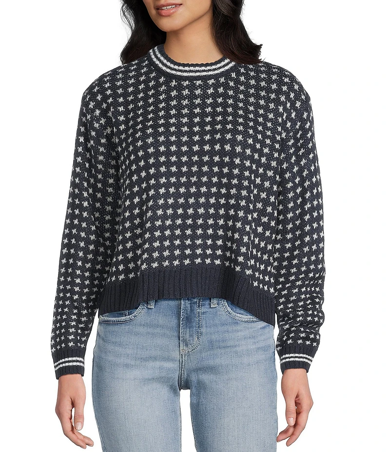 Salty Crew Starlight Long Sleeve Jacquard Sweater