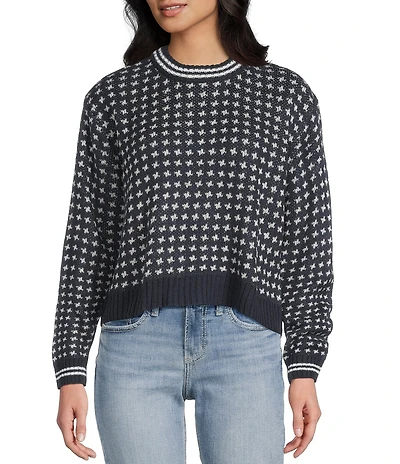 Salty Crew Starlight Long Sleeve Jacquard Sweater