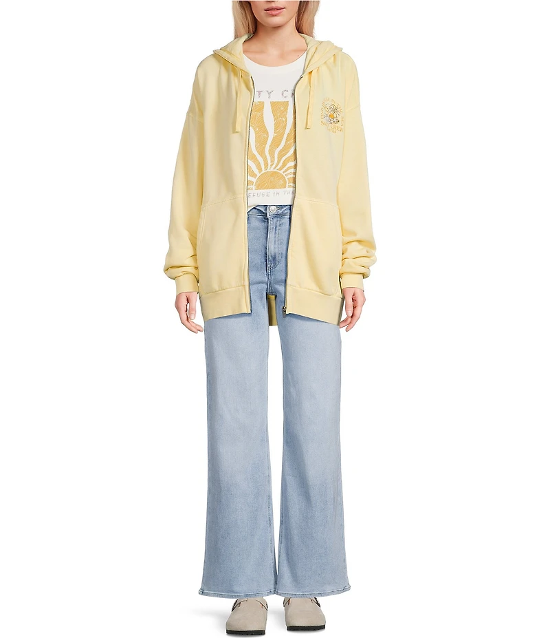 Salty Crew Surf Club Long Sleeve Zip Front Hoodie