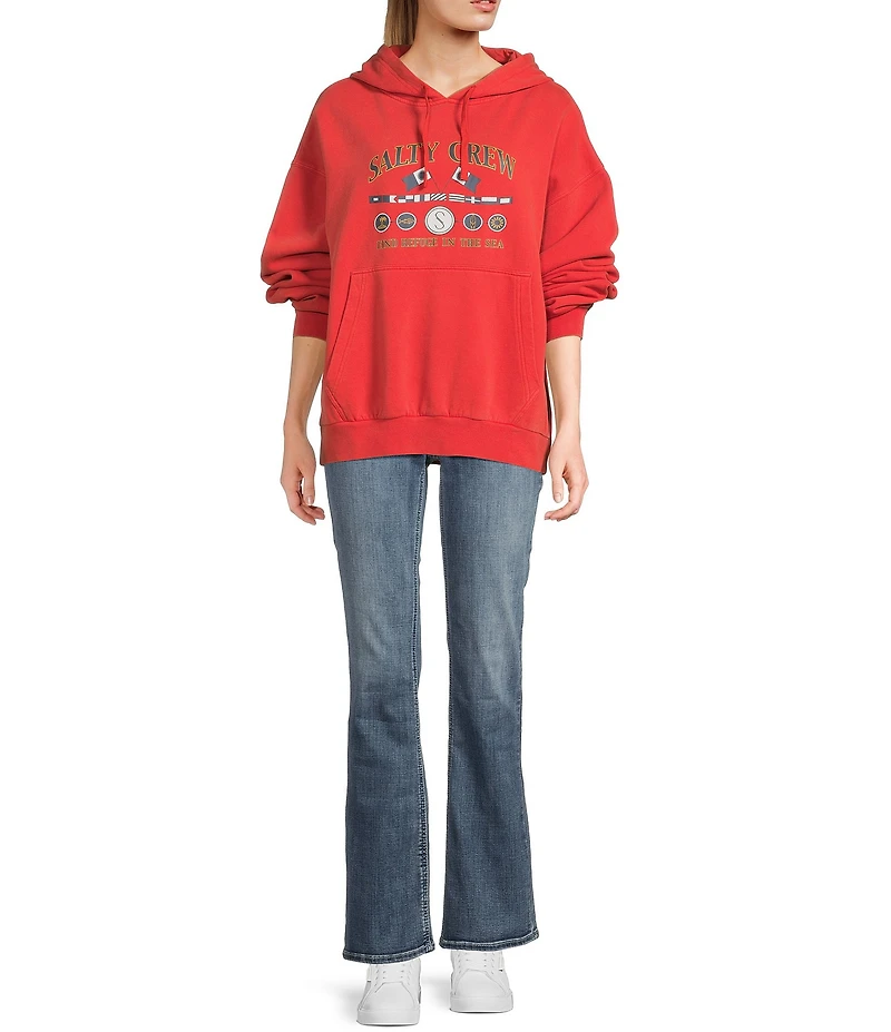 Salty Crew Yacht Club Long Sleeve Fleece Hoodie