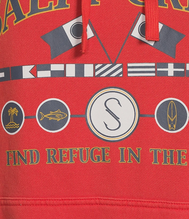 Salty Crew Yacht Club Long Sleeve Fleece Hoodie