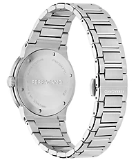 Salvatore Ferragamo Men's F-80 Classic GMT Automatic Stainless Steel Bracelet Watch