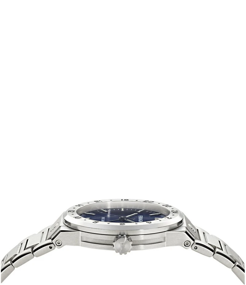 Salvatore Ferragamo Men's F-80 Classic GMT Automatic Stainless Steel Bracelet Watch
