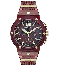 Salvatore Ferragamo Men's F-80 Translucent Chronograph Strap Watch
