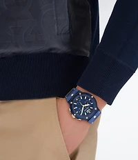 Salvatore Ferragamo Men's F-80 Translucent Chronograph Strap Watch