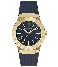 Salvatore Ferragamo Men's Ferragamo Sapphire Logo Quartz Analog Strap Watch