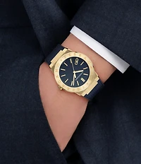 Salvatore Ferragamo Men's Ferragamo Sapphire Logo Quartz Analog Strap Watch