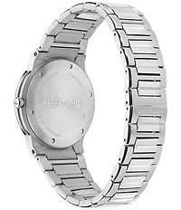 Salvatore Ferragamo Men's Ferragamo Sapphire Logo Quartz Analog Stainless Steel Bracelet Watch