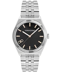Salvatore Ferragamo Men's Vega New Quartz Analog Stainless Steel Bracelet Watch