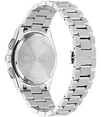 Salvatore Ferragamo Men's Vega Upper East Chronograph Stainless Steel Bracelet Watch