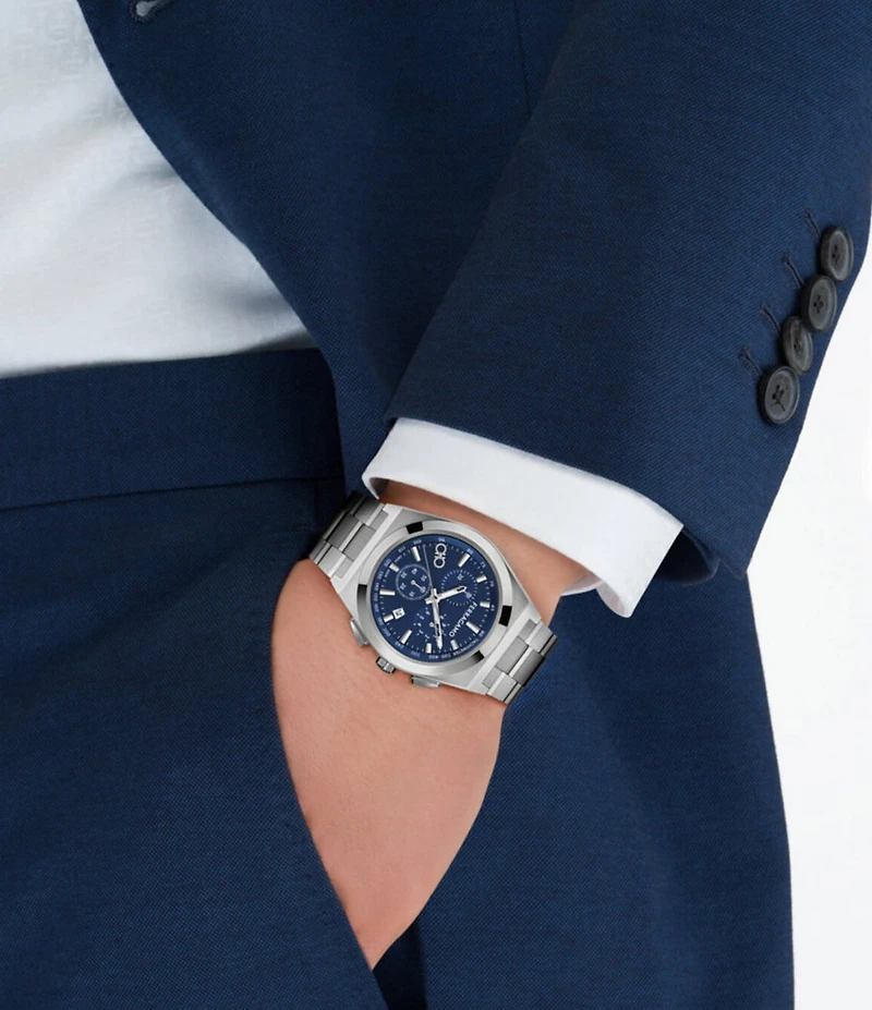 Salvatore Ferragamo Men's Vega Upper East Chronograph Stainless Steel Bracelet Watch