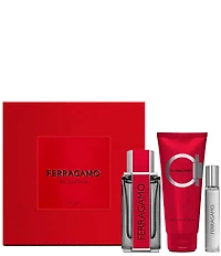 Salvatore Ferragamo Red Leather Eau de Parfum 3-Piece Gift Set