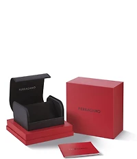 Salvatore Ferragamo Women's Allure Quartz Analog Black Leather Strap Watch