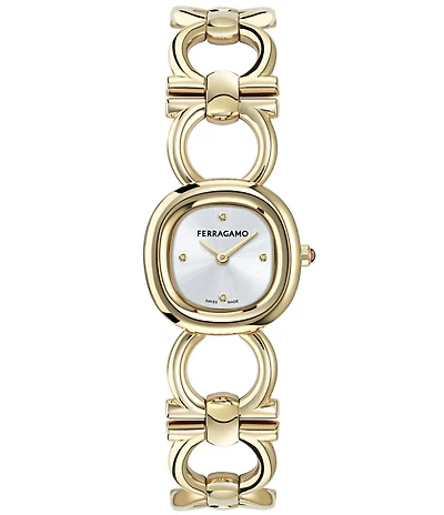 Salvatore Ferragamo Women's Double Gancini Quartz Analog Bracelet Watch