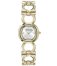 Salvatore Ferragamo Women's Double Gancini Quartz Analog Bracelet Watch