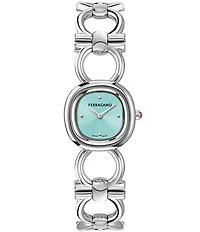Salvatore Ferragamo Women's Double Gancini Quartz Analog Stainless Steel Bracelet Watch