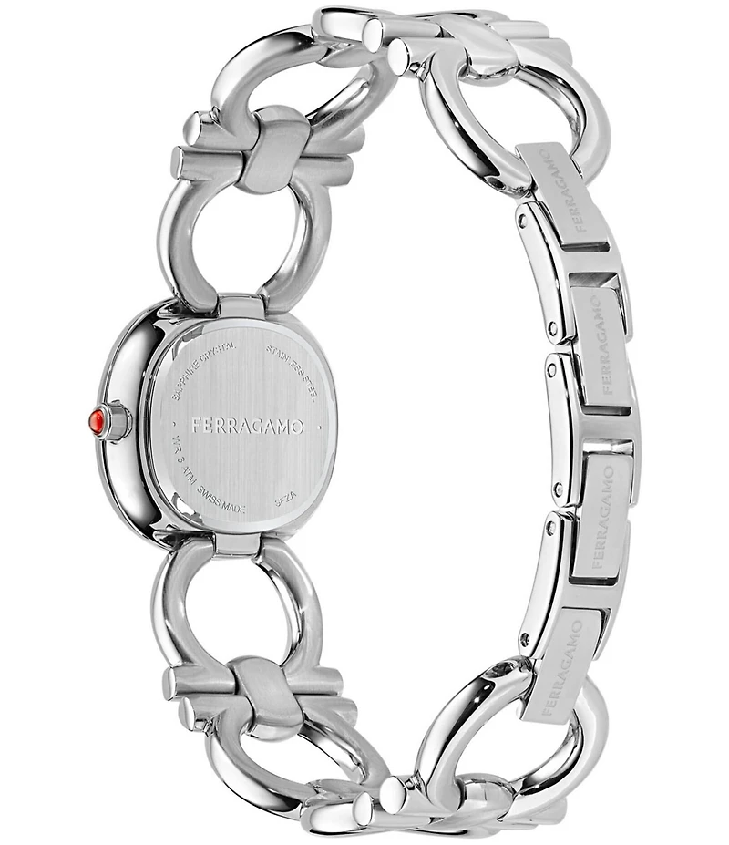 Salvatore Ferragamo Women's Double Gancini Quartz Analog Stainless Steel Bracelet Watch