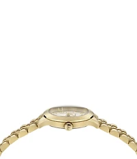 Salvatore Ferragamo Women's Duo Analog Gold Tone Bracelet Watch