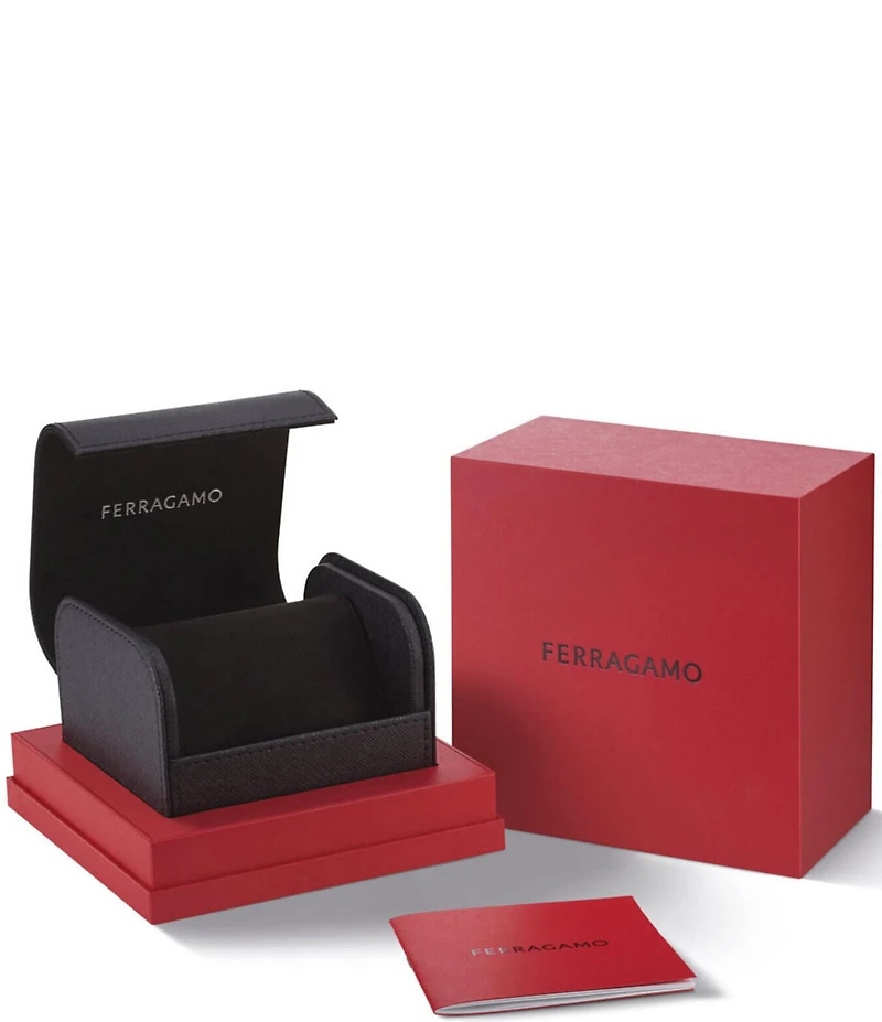 Salvatore Ferragamo Women's Duo Analog Gold Tone Bracelet Watch