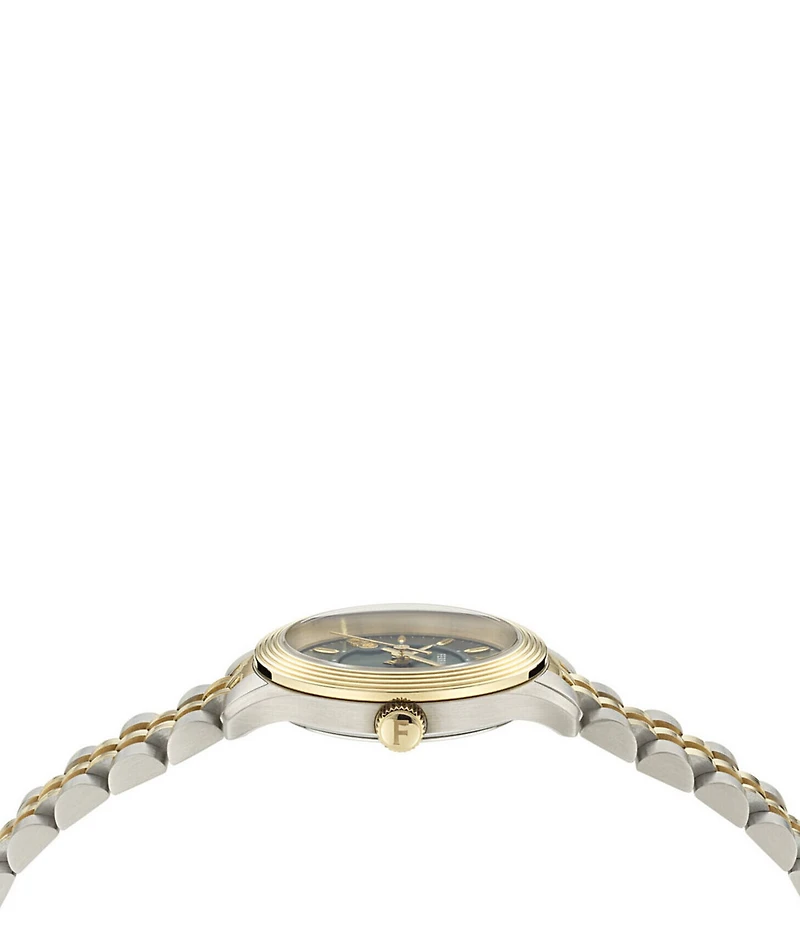 Salvatore Ferragamo Women's Duo Analog Two Tone Stainless Steel Bracelet Watch