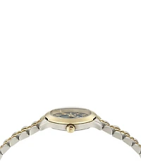 Salvatore Ferragamo Women's Duo Analog Two Tone Stainless Steel Bracelet Watch
