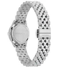 Salvatore Ferragamo Women's Duo Mini Quartz Analog Stainless Steel Bracelet Watch