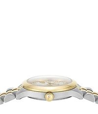 Salvatore Ferragamo Women's Duo Mini Quartz Analog Two Tone Stainless Steel Bracelet Watch