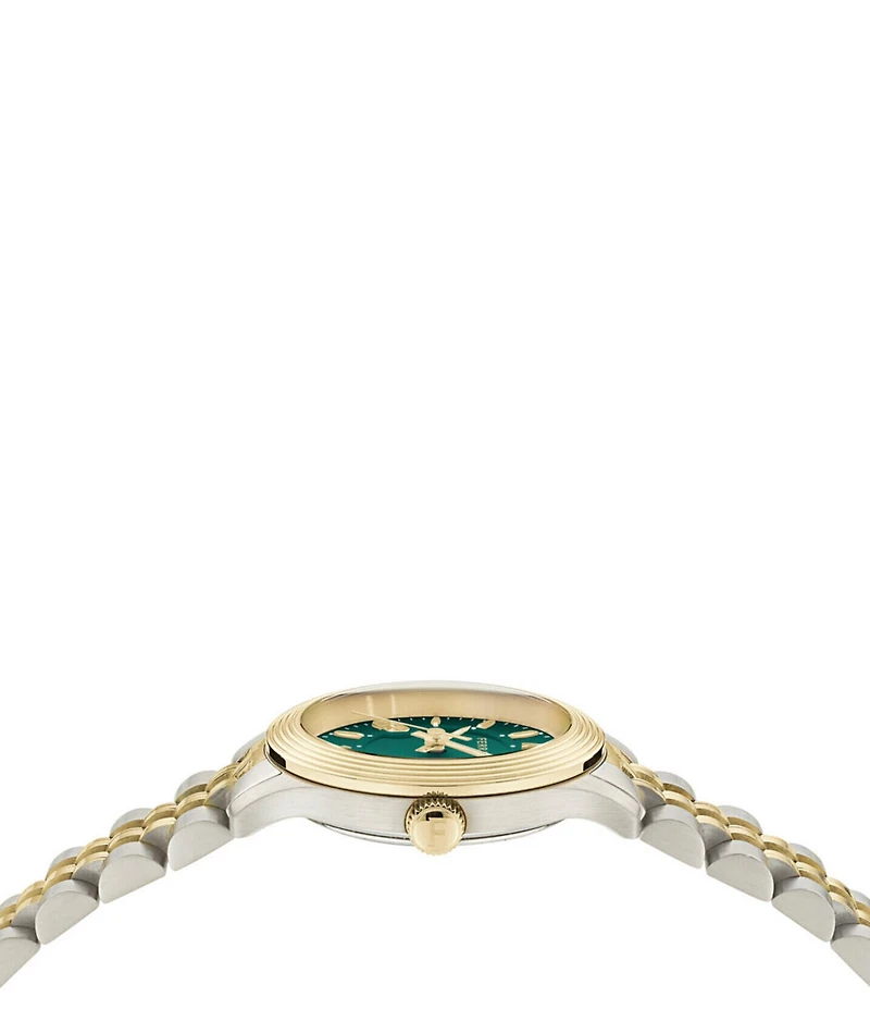 Salvatore Ferragamo Women's Duo Mini Quartz Analog Two Tone Stainless Steel Bracelet Watch