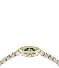Salvatore Ferragamo Women's Duo Mini Quartz Analog Two Tone Stainless Steel Bracelet Watch