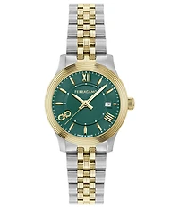 Salvatore Ferragamo Women's Duo Mini Quartz Analog Two Tone Stainless Steel Bracelet Watch