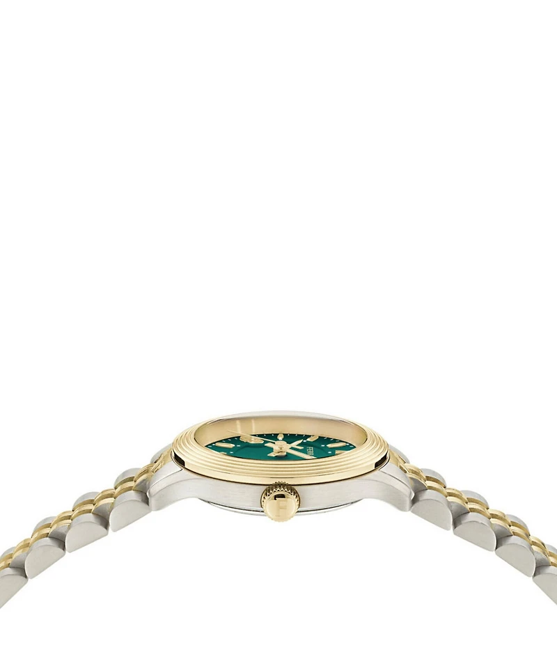 Salvatore Ferragamo Women's Duo Mini Quartz Analog Two Tone Stainless Steel Bracelet Watch