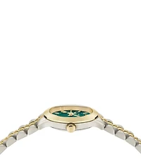 Salvatore Ferragamo Women's Duo Mini Quartz Analog Two Tone Stainless Steel Bracelet Watch