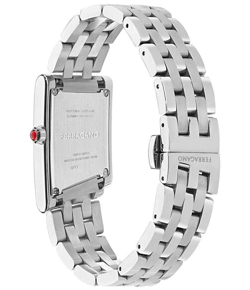 Salvatore Ferragamo Women's Ferragamo Asymetrique Quartz Analog Stainless Steel Bracelet Watch