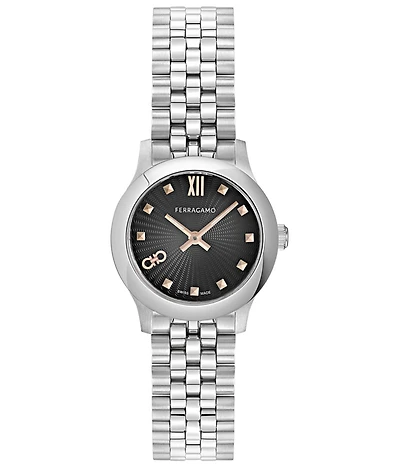 Salvatore Ferragamo Women's Ferragamo Duo Mini Quartz Analog Stainless Steel Bracelet Watch
