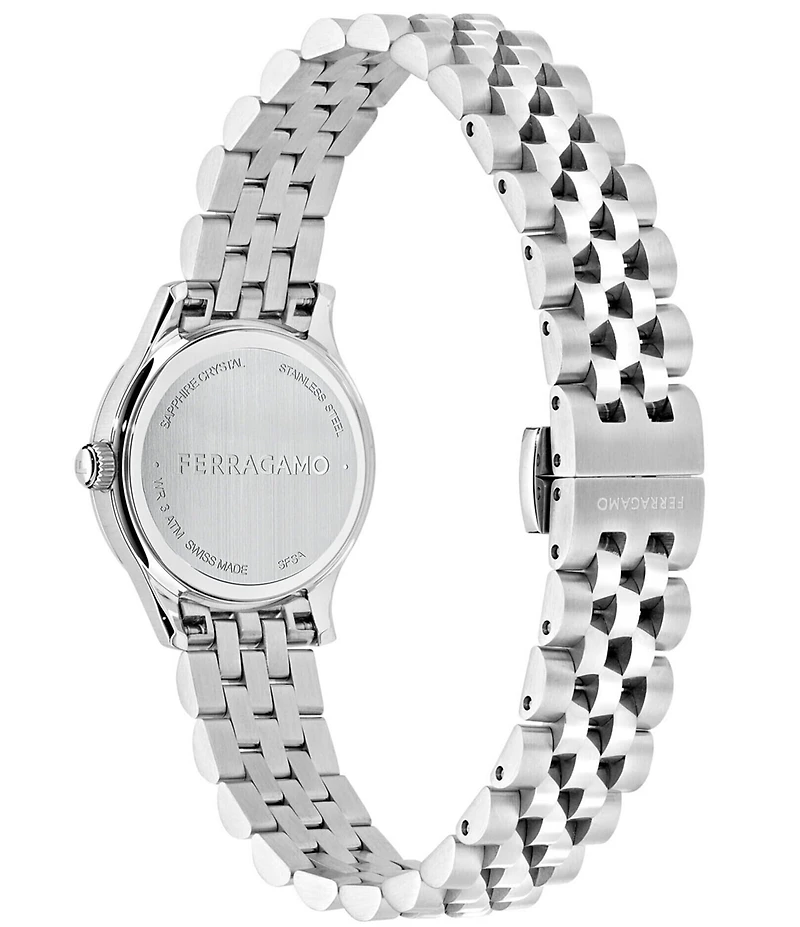 Salvatore Ferragamo Women's Ferragamo Duo Mini Quartz Analog Stainless Steel Bracelet Watch