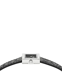 Salvatore Ferragamo Women's Ferragamo Portrait Analog Black Leather Strap Watch