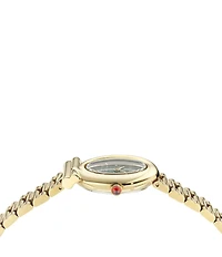 Salvatore Ferragamo Women's Gancini Twisted Analog Gold Tone Stainless Steel Bracelet Watch